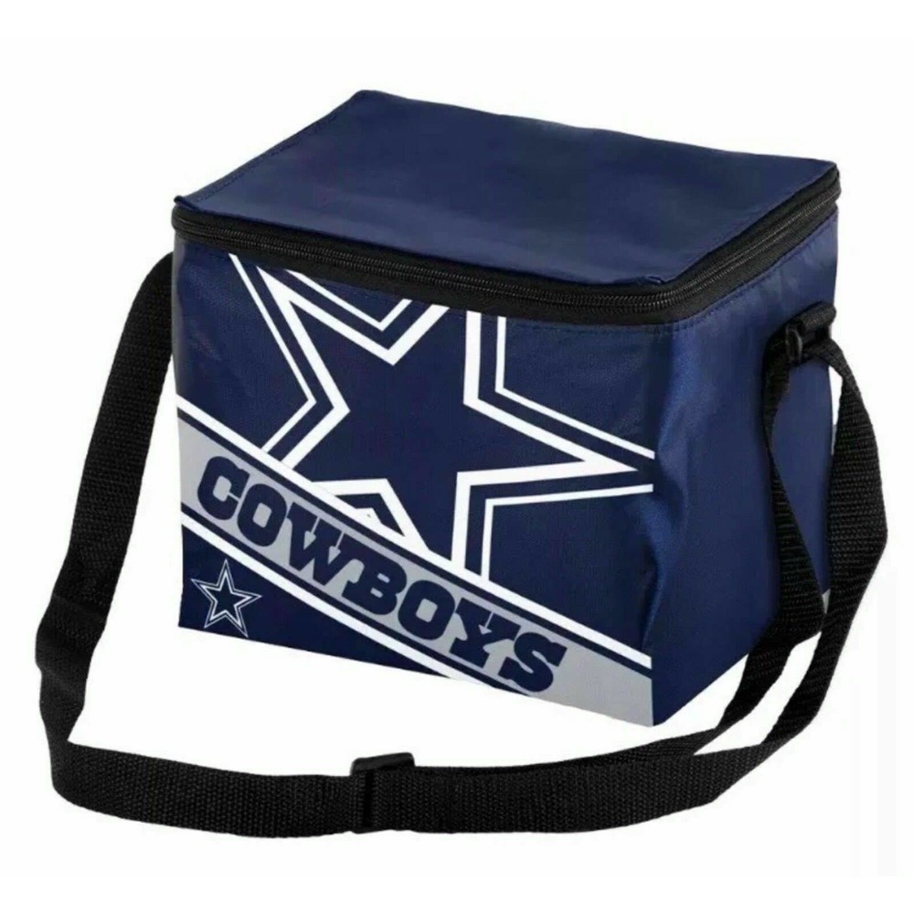 FOCO Dallas Cowboys NFL Big Logo Stripe 12 Pack Cooler Bag